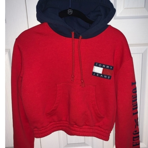 ♡Sale♡Tommy Hilfiger  Cropped Hoodie - Picture 8 of 16